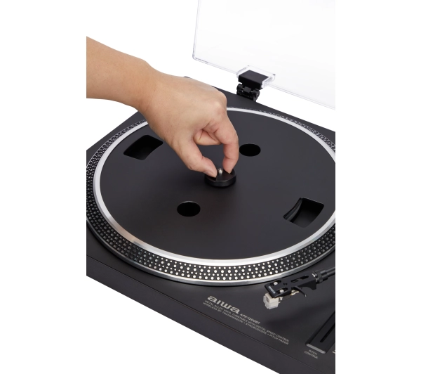 Aiwa APX-1200BT/BK Manualny Napęd paskowy Przedwzmacniacz Bluetooth Czarny - Kup na Raty - RRSO 0%