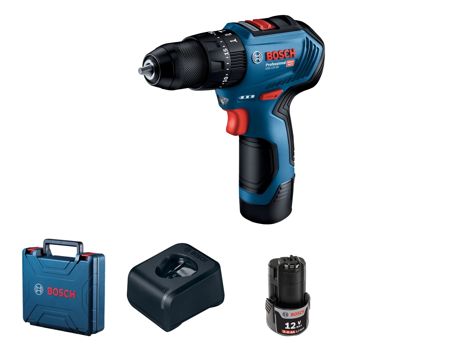 Wiertarko-wkrętarka Bosch Professional GSB 12V-30 0 601 9G9 100