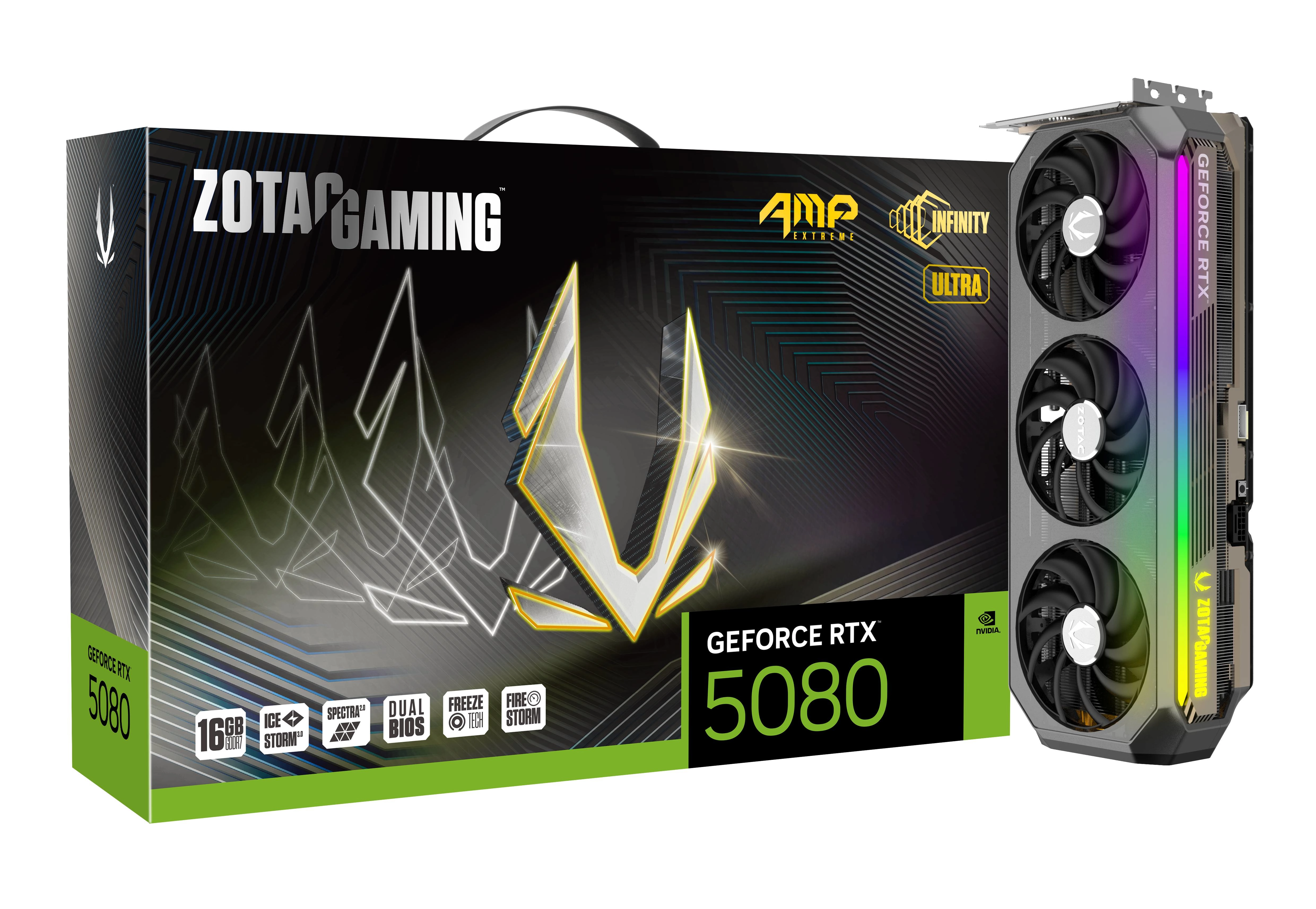 Karta graficzna Zotac Gaming GeForce RTX 5080 AMP Extreme INFINITY ULTRA 16GB GDDR7 256bit DLSS 4