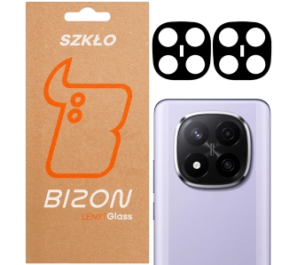 Szkło ochronne Bizon na aparat Silk Lens do Xiaomi Redmi Note 14 Pro Plus 5G 2 sztuki