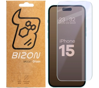 Szkło hybrydowe Bizon Elastyczne Mule do iPhone 15