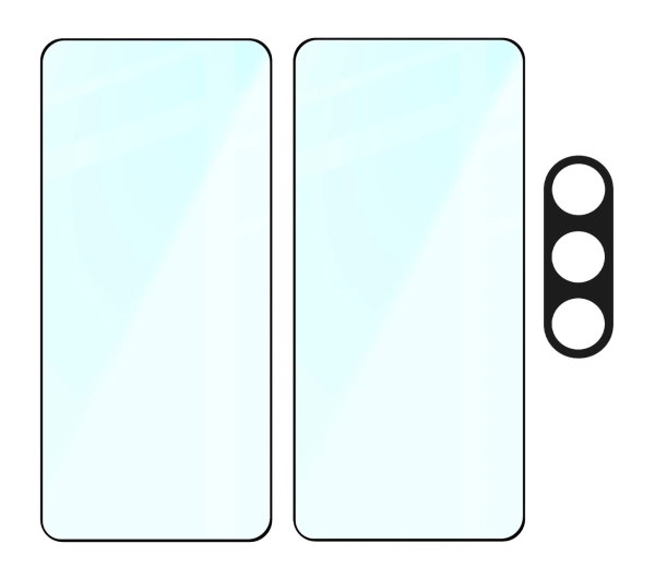 Bizon 2x Szkło + szybka na aparat Edge 2 Pack do Galaxy S25 Plus