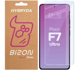 Szkło hybrydowe Bizon Elastyczne Mule do Xiaomi Poco F7 Ultra
