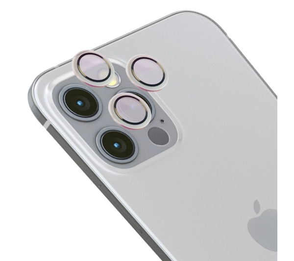 Bizon na aparat z aplikatorem Snap Lens do iPhone 12 Pro/11 Pro/11 Pro Max srebrna ramka