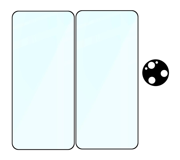 Bizon 2x Szkło + szybka na aparat Edge 2 Pack do Xiaomi Poco F7 Ultra