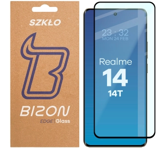 Szkło hartowane Bizon pełne Edge 2 do Realme 14 5G/14T 5G