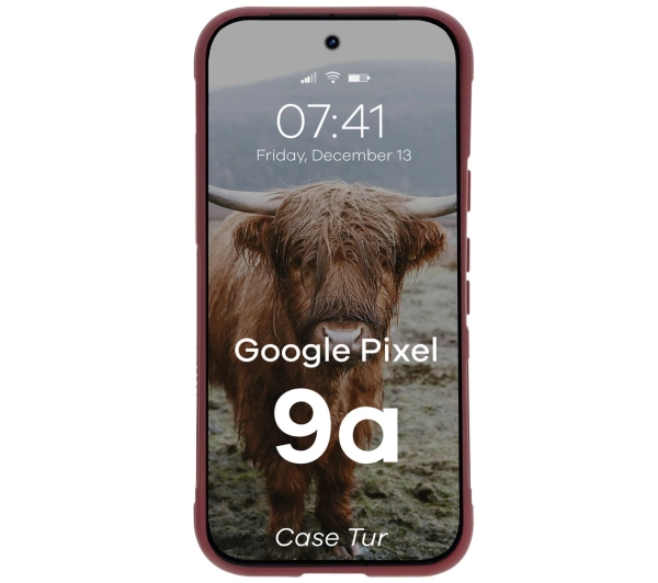 Bizon Tur do Google Pixel 9a Burgundowy