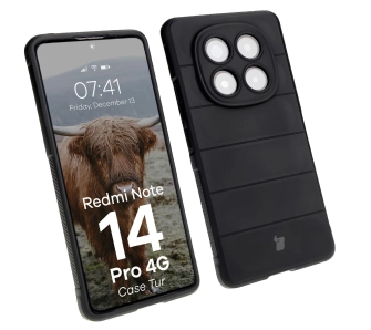 Etui Bizon Tur do Xiaomi Redmi Note 14 Pro 4G Czarny