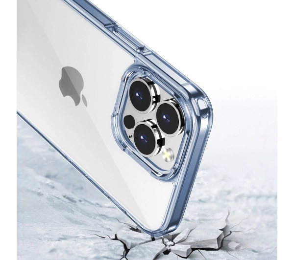 Bizon Halo do iPhone 15 Pro Max Przezroczysto-niebieski