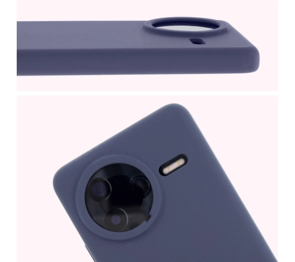 Bizon Silikonowe Soft do Xiaomi Poco F7 Pro Granatowy