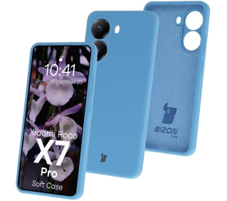Bizon Silikonowe Soft do Xiaomi Poco X7 Pro Niebieski