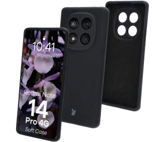 Bizon Silikonowe Soft do Xiaomi Redmi Note 14 Pro 4G Czarny