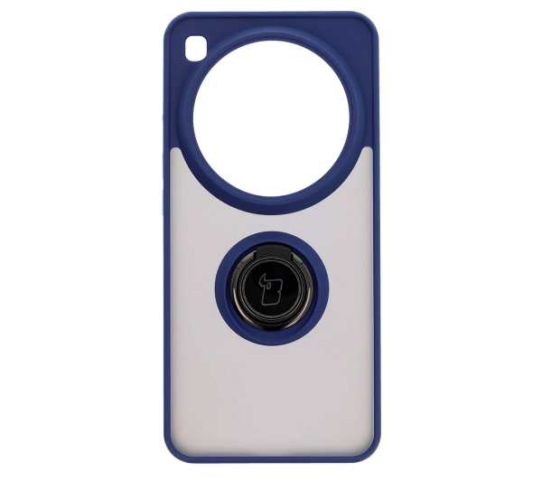 Bizon z uchwytem na palec Hybrid Ring do Xiaomi 15 Ultra przydymione z Granatową ramką