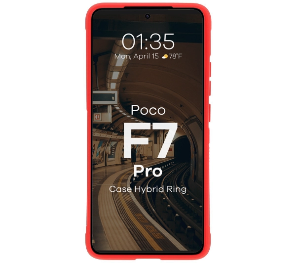 Bizon Tur do Xiaomi Poco F7 Pro Czerwony