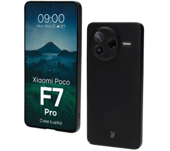 Etui Bizon Łupka do Xiaomi Poco F7 Pro Czarny