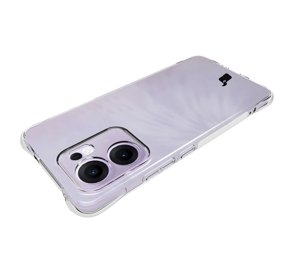 Bizon elastyczne etui Salpa + 2x szkło hartowane Clear Pack do Oppo Reno13 F