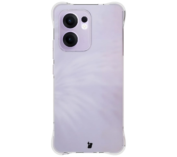 Bizon elastyczne etui Salpa + 2x szkło hartowane Clear Pack do Oppo Reno13 F