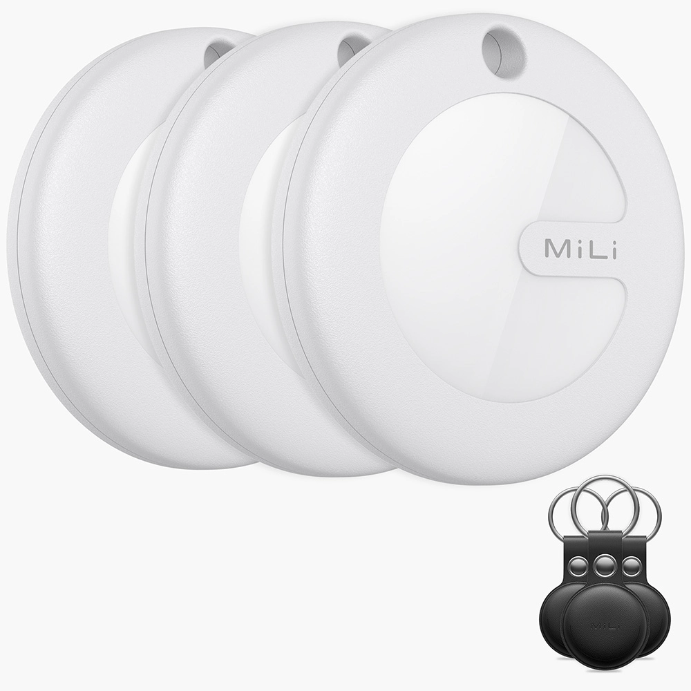 Lokalizator MiLi MiTag Biały 3szt + etui Czarny