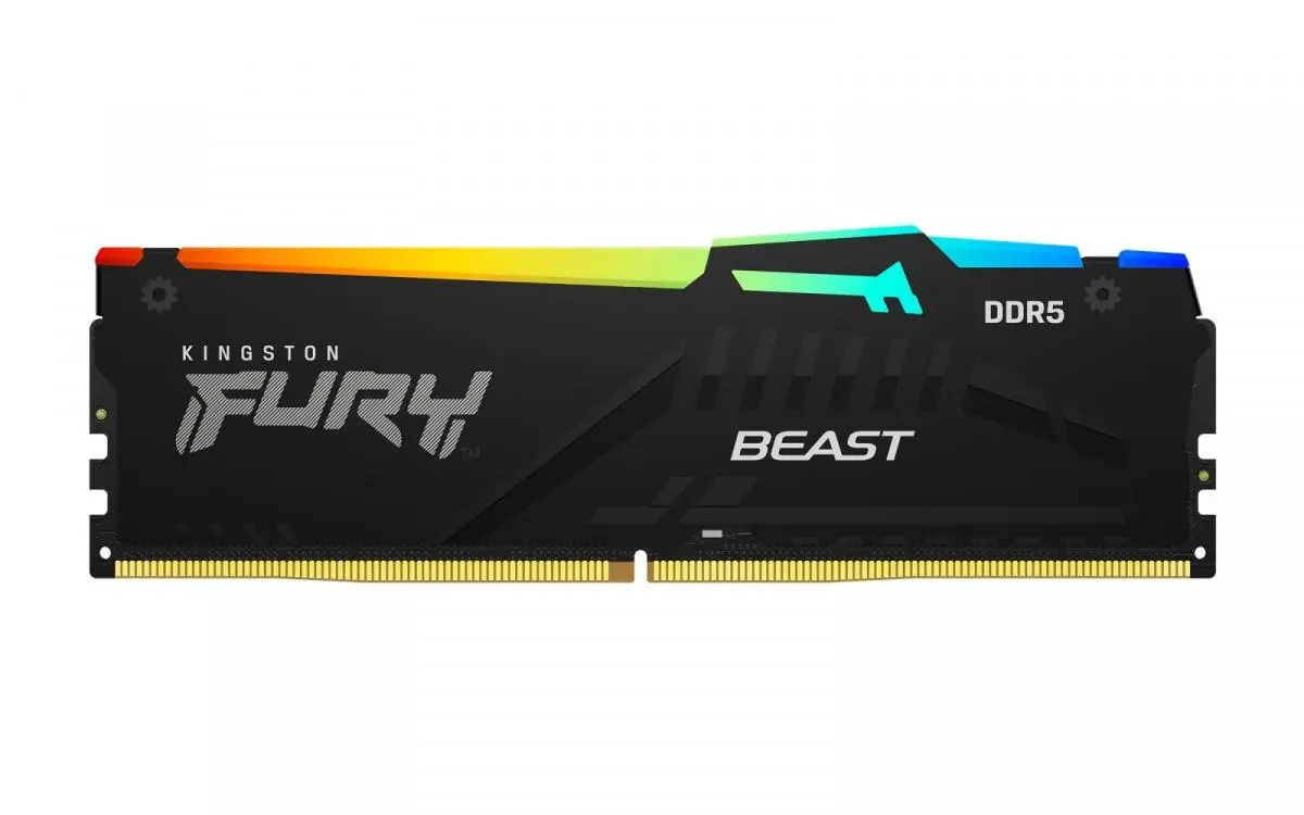 Pamięć RAM Kingston FURY Beast RGB DDR5 64GB 5600 CL40 EXPO Czarny