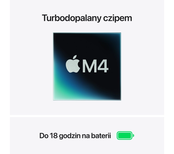 Apple MacBook Air 2025 13,6" M4 16GB RAM 512GB Dysk macOS Północ 70W Funkcje AI - Kup na Raty - RRSO 0%