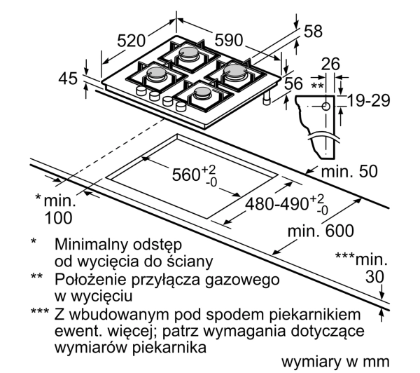 Bosch PPP6A2I40 59cm - Kup na Raty - RRSO 0%