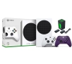 Konsola Xbox Series S 512GB + Dodatkowy Pad Astral Purple + Ładowarka Nacon XSX Battery Box
