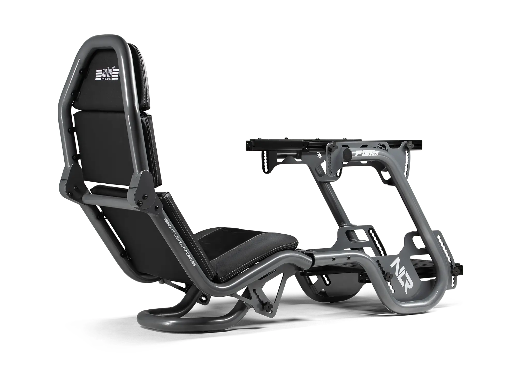 Fotel Next Level Racing NLR-R002 F-GT Pro Formula And Gt Racing Simulator Cockpit Grey Edition Wyścigowy do 150kg Skóra ECO