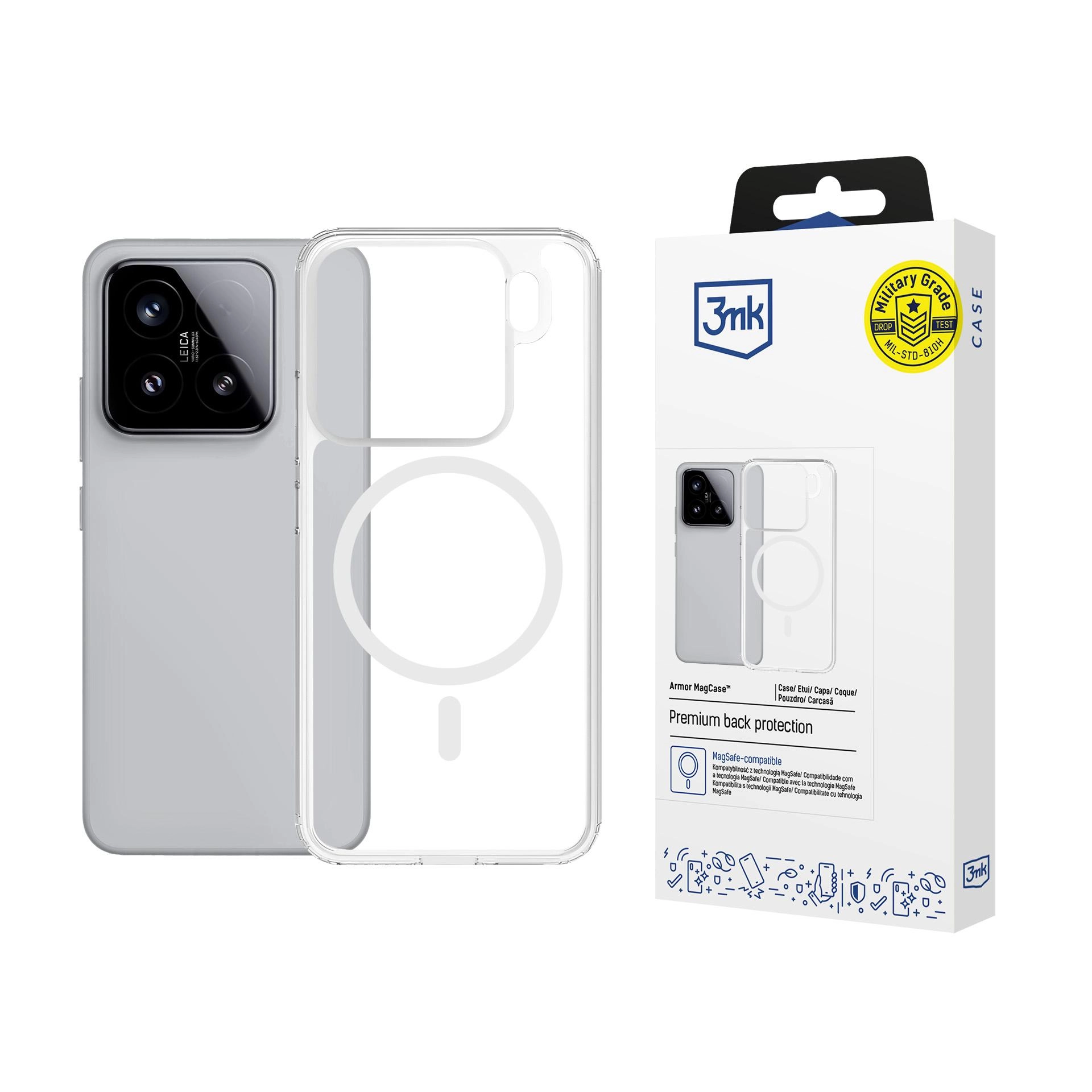 Etui 3mk Armor MagCase do Xiaomi 15 Pro Przezroczysty