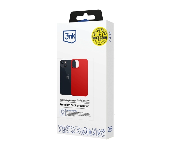3mk Hardy MagSilicone Red do iPhone 13 Czerwony