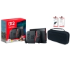 Konsola Nintendo Switch 2 Joy-Con Czarny + Mario Kart World + Etui Nacon Rigid Transport Case + Szkło Yaxo Glass Set