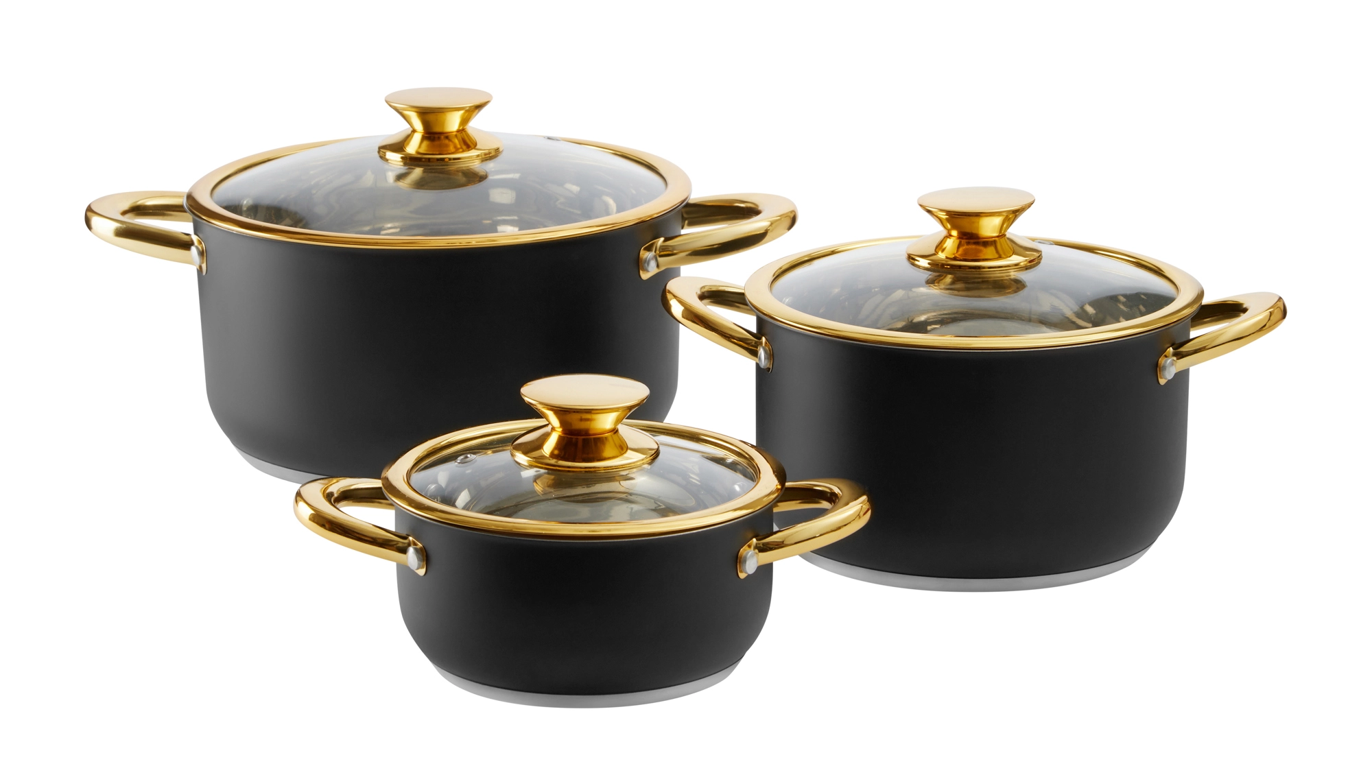 Zestaw garnków Ambition Royal Steel Indukcja Stal nierdzewna 6 elementów