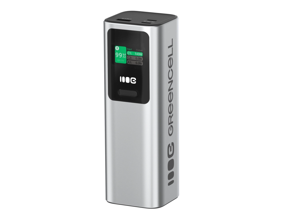 Powerbank Green Cell PowerPlay Ultra PBGC25UD 25200mAh 140W Srebrny