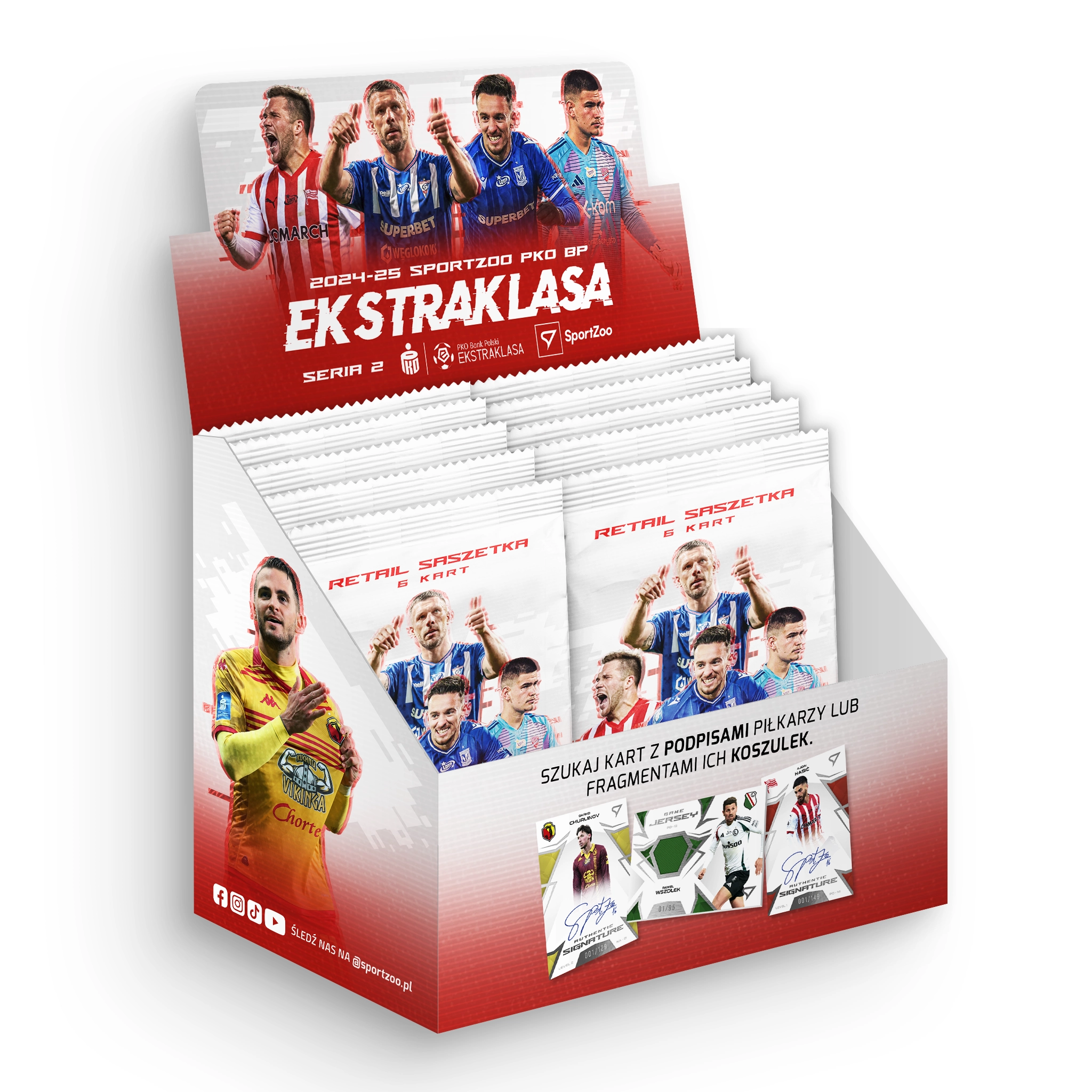 Karty kolekcjonerskie SportZoo Ekstraklasa PKO BP Sezon 2024/25 - Seria 2 Retail Pack