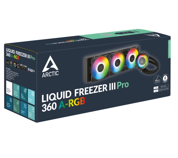 Arctic Liquid Freezer III Pro 360 A-RGB Czarny - ⚡ EURO HIT CENOWY! ⚡ - Kup na Raty - RRSO 0%