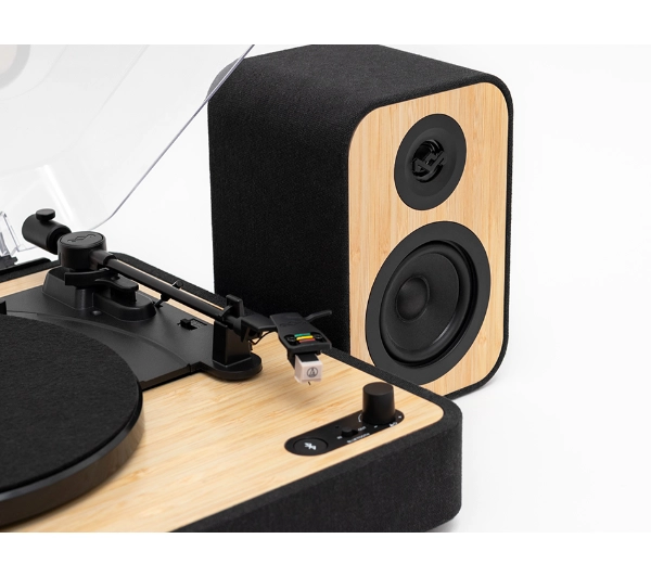 House of Marley Revolution + Głośniki (EM-JT304-SB) Manualny Napęd paskowy Bluetooth Czarno-beżowy - Kup na Raty - RRSO 0%