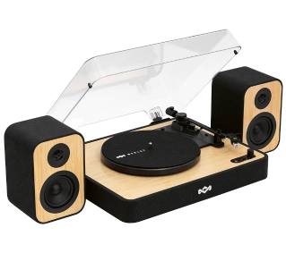 House of Marley Revolution + Głośniki (EM-JT304-SB) Manualny Napęd paskowy Bluetooth Czarno-beżowy - Kup na Raty - RRSO 0%