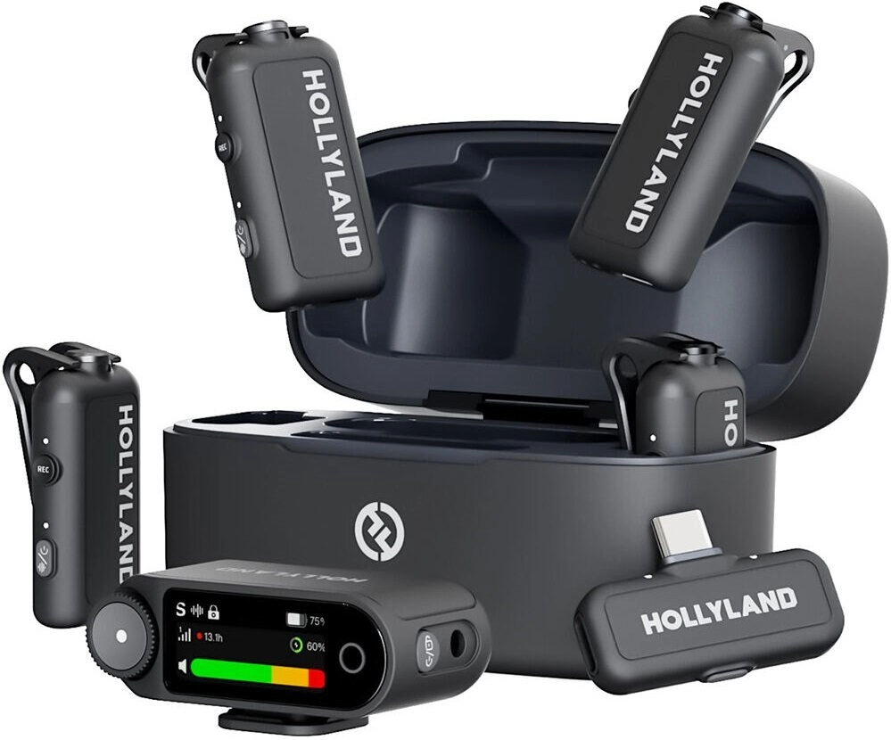 System bezprzewodowy Hollyland Lark Max 2 Combo 4 mikrofony