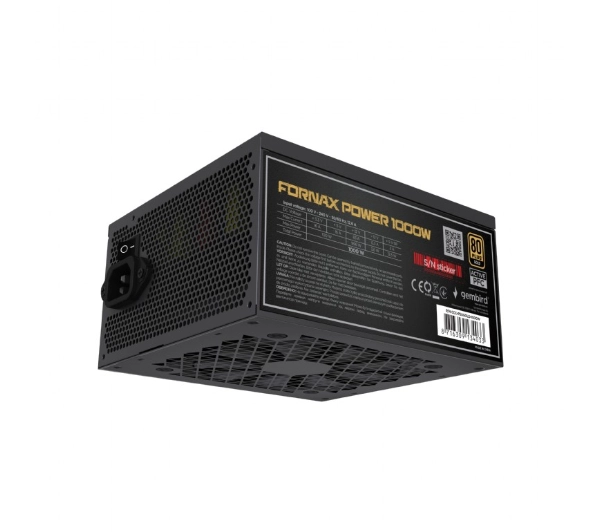 Gembird Fornax Power 1000W 80+ Gold Czarny - Kup na Raty - RRSO 0%