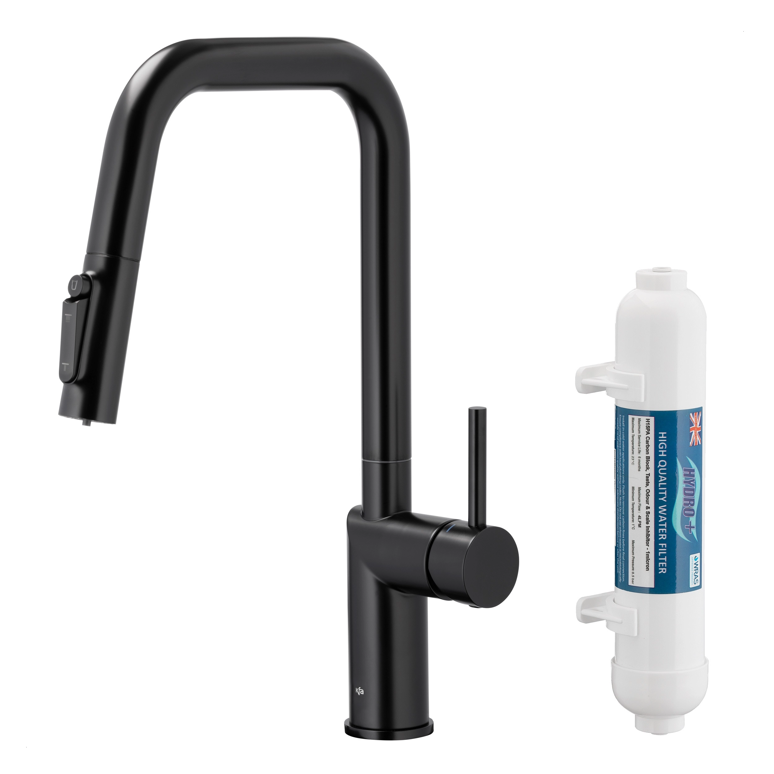 Bateria KFA Armatura Duero Pure Style Black 6623-312-81 Czarny Stal szlachetna