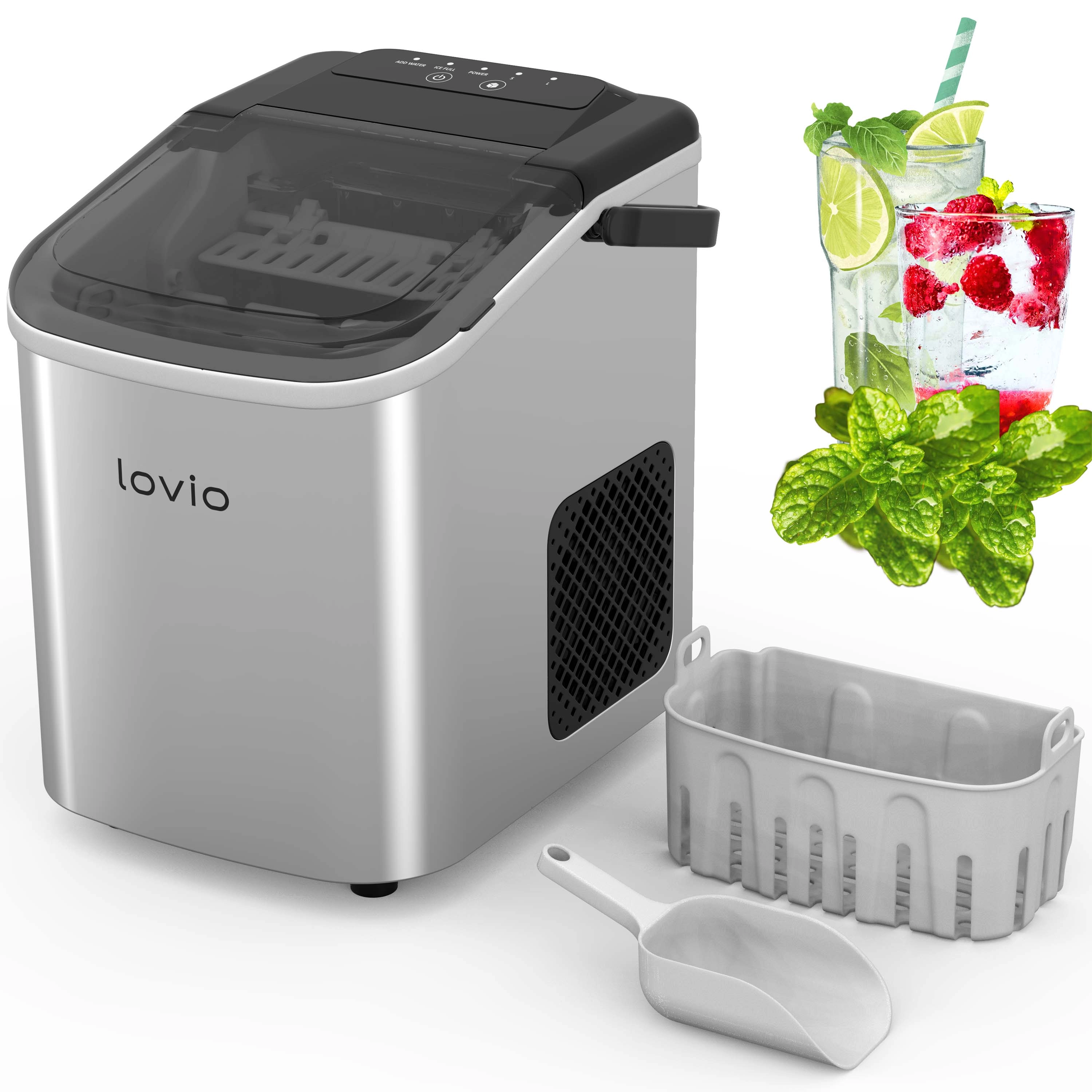 Kostkarka do lodu Lovio Home LVIM001SL 1,1l 10kg/24h