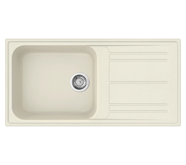 Zlewozmywaki kuchenne - Smeg LZ150P Kompozytowy Kremowy