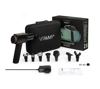 Pistolet do masażu Vitammy Body 7 8 nakładek 3200obr/min 6,6h