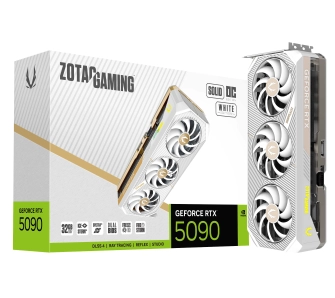 Karta graficzna Zotac GAMING GeForce RTX 5090 SOLID OC White Edition 32GB GDDR7 512bit DLSS 4