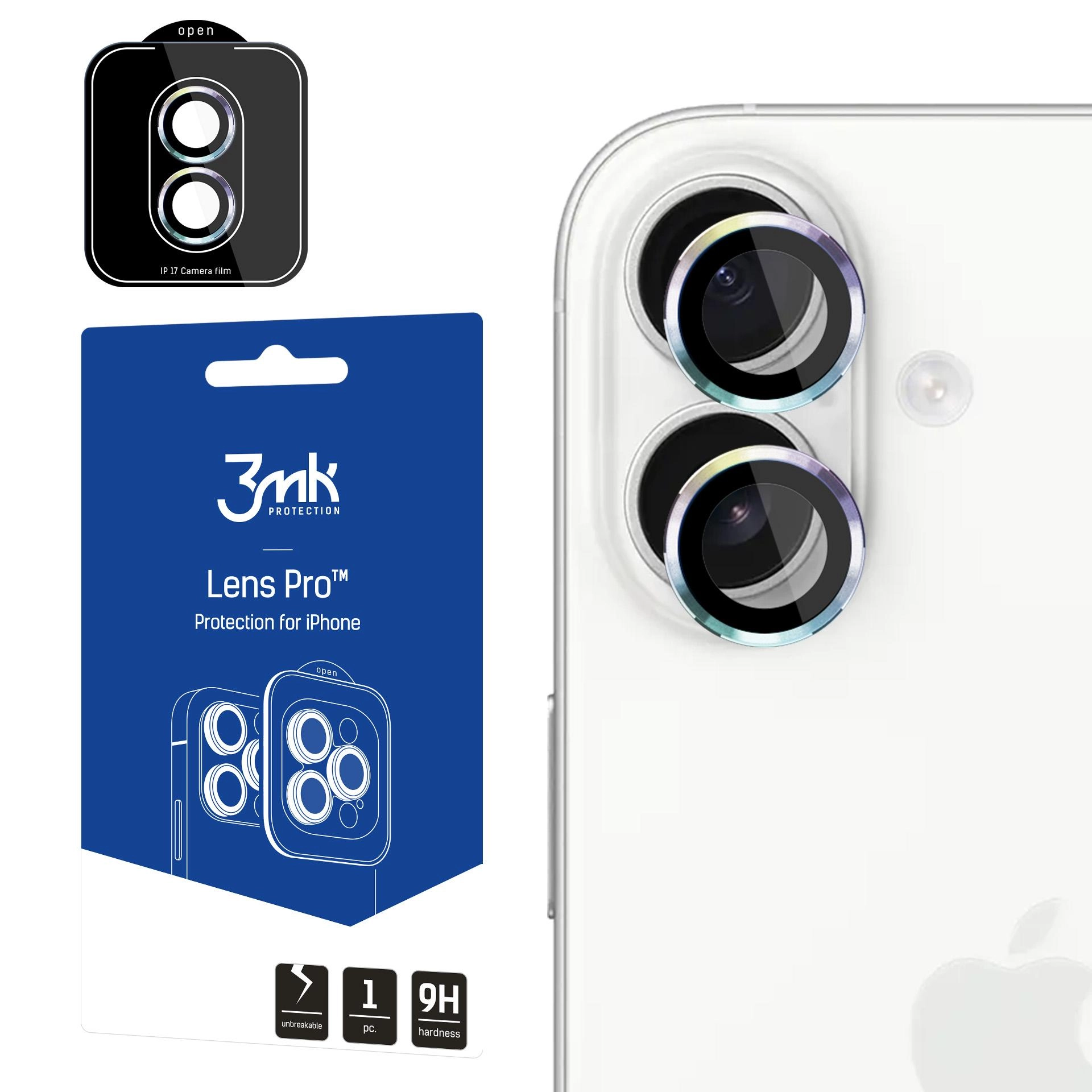 Szkło hartowane 3mk Lens Protection Pro do Apple iPhone 17
