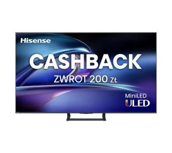 Telewizor Hisense 55E8Q 55" ULED MiniLED 4K 144Hz Smart TV Funkcje AI Dolby Vision Dolby Atmos HDMI 2.1 DVB-T2