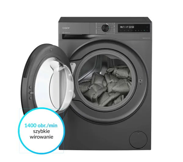 Candy ProWash Slim 500 BR 48SBL6G-S Funkcje AI 8kg 1400obr/min Zdalne starowanie - Kup na Raty - RRSO 0%
