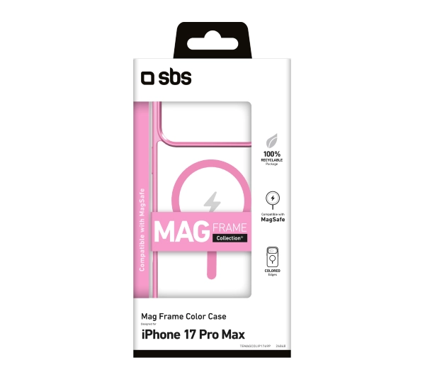 SBS Mag Frame do iPhone 17 Pro Max Różowy