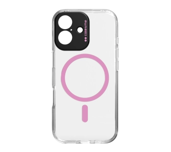 Etui case&me Magcolor do iPhone 17 Przeźroczysto-różowy