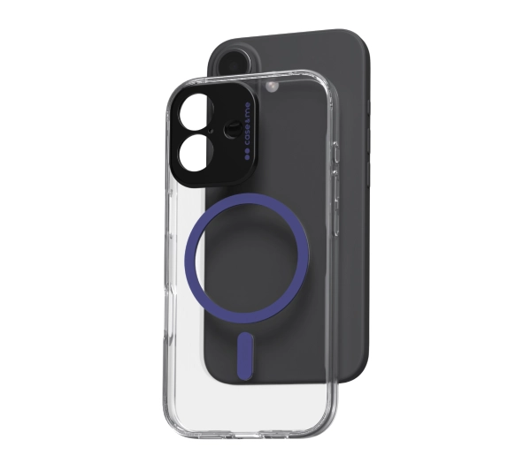 case&me Magcolor do iPhone 17 Przeźroczysto-niebieski