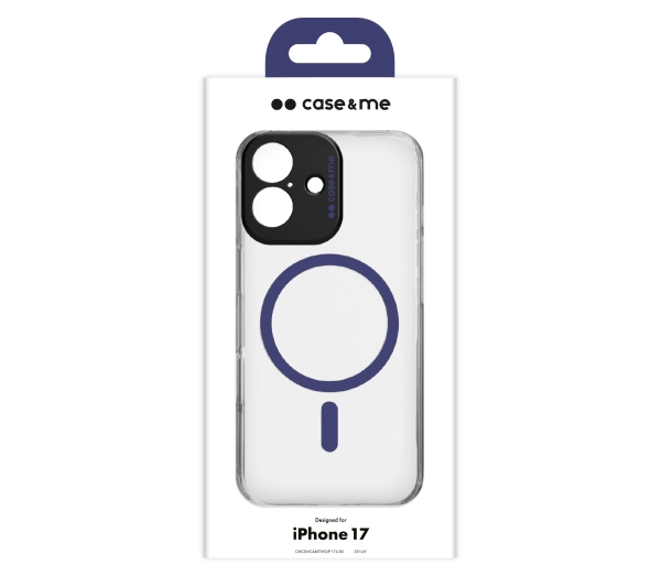 case&me Magcolor do iPhone 17 Przeźroczysto-niebieski
